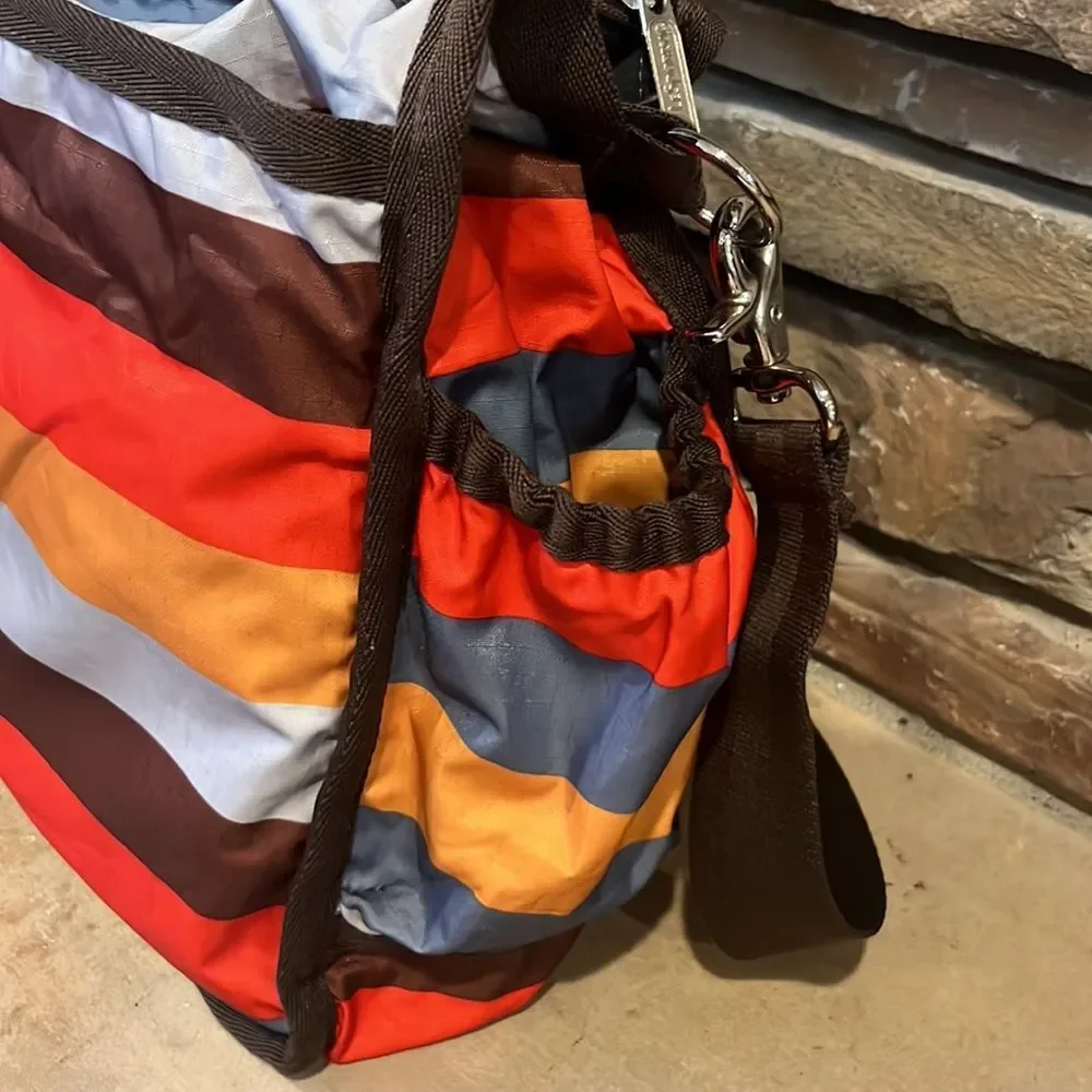 Le Sportsac Striped Ripstop Diaper Bag with Changing Pad